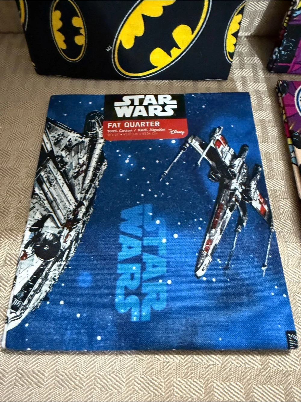 Superhero Cotton Fat Quarters - Batman, Wonder Woman & Star Wars Prints